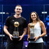 PSA Squash Tour Finals 2025: titels voor Joel Makin en Nouran Gohar
